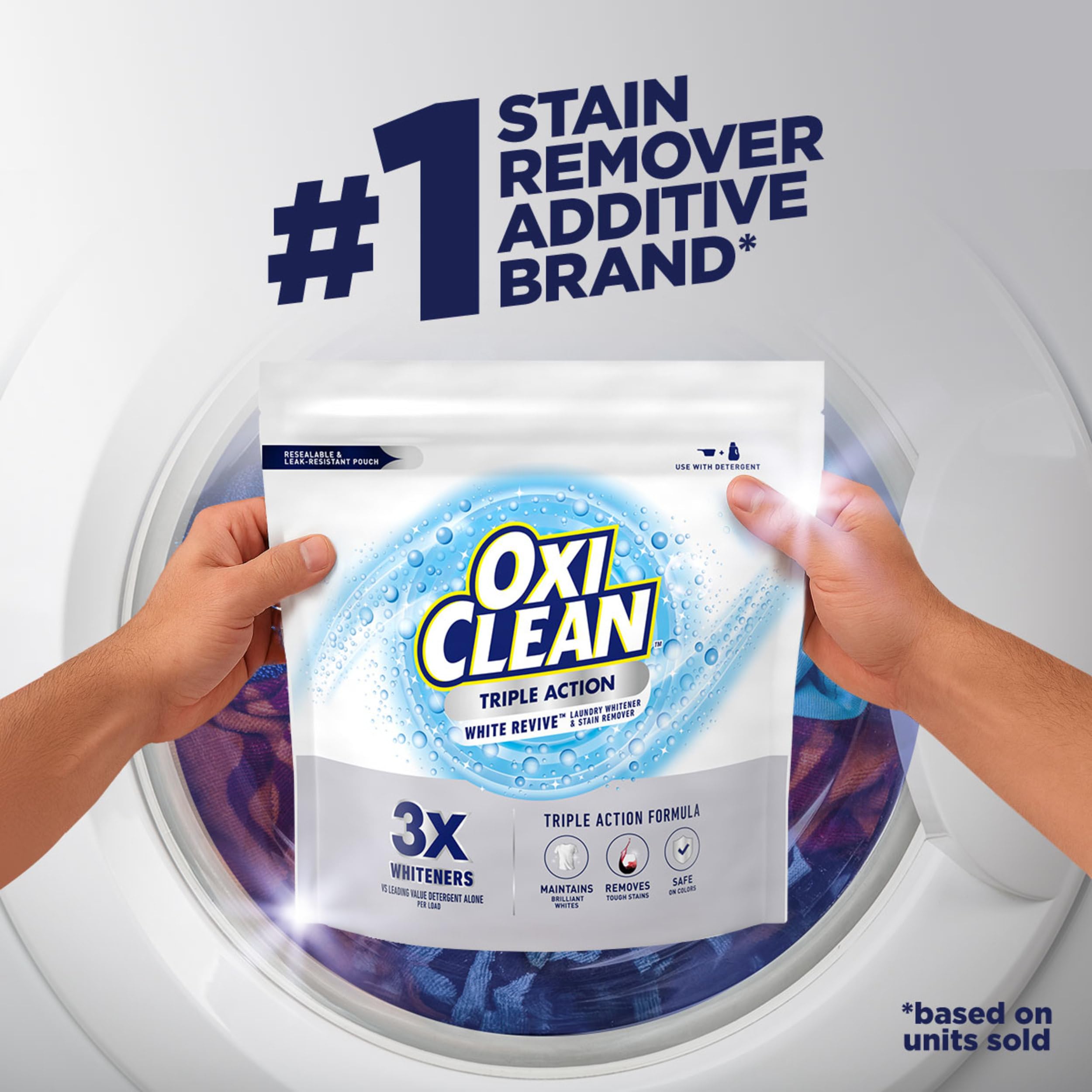 OxiClean White Revive keeps sports uniforms looking fresh after washes.