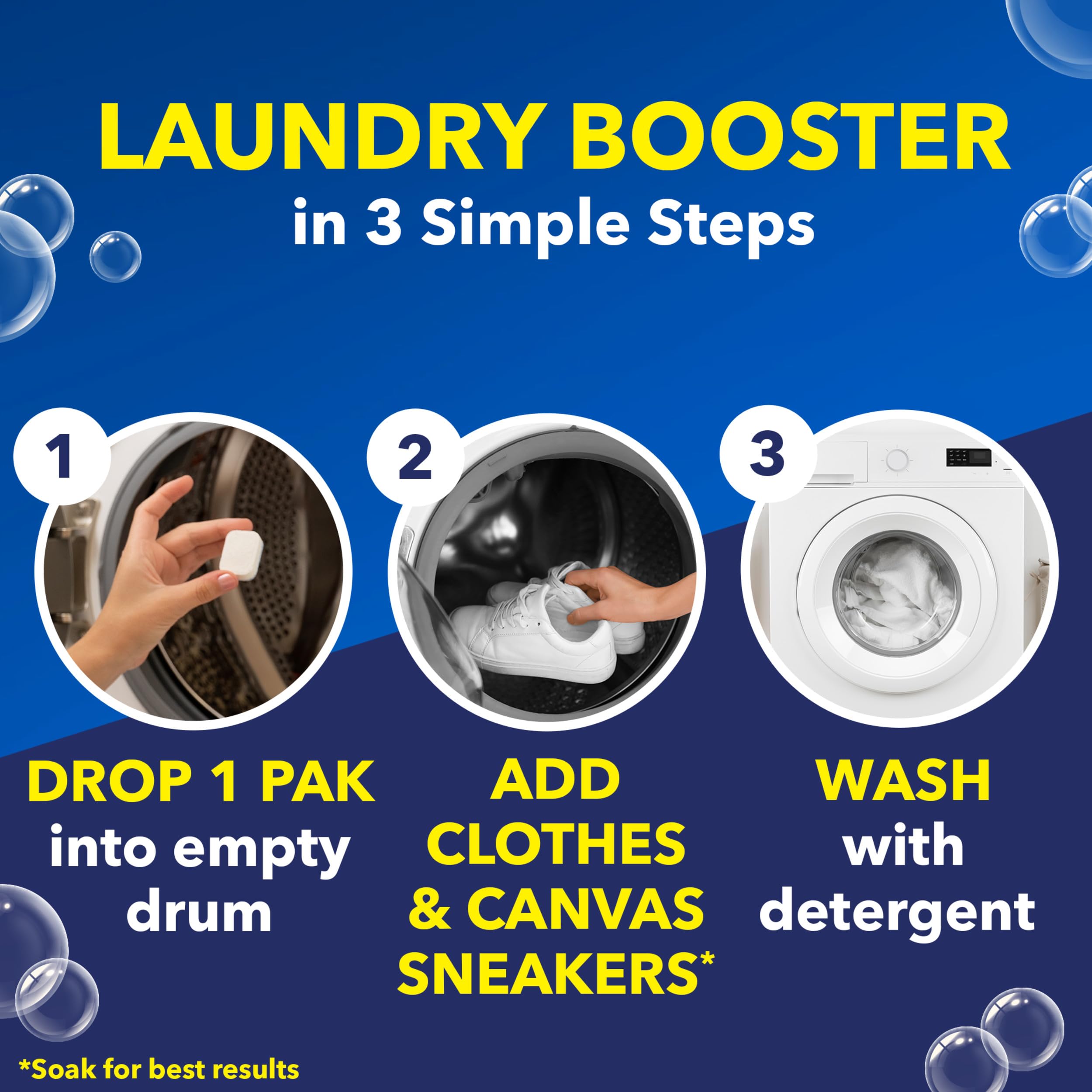 OxiClean White Revive removes stubborn stains from family laundry.