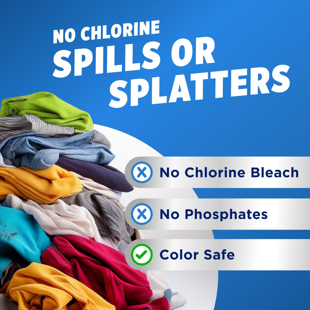 Brightened white sheets after a wash with Oxiclean