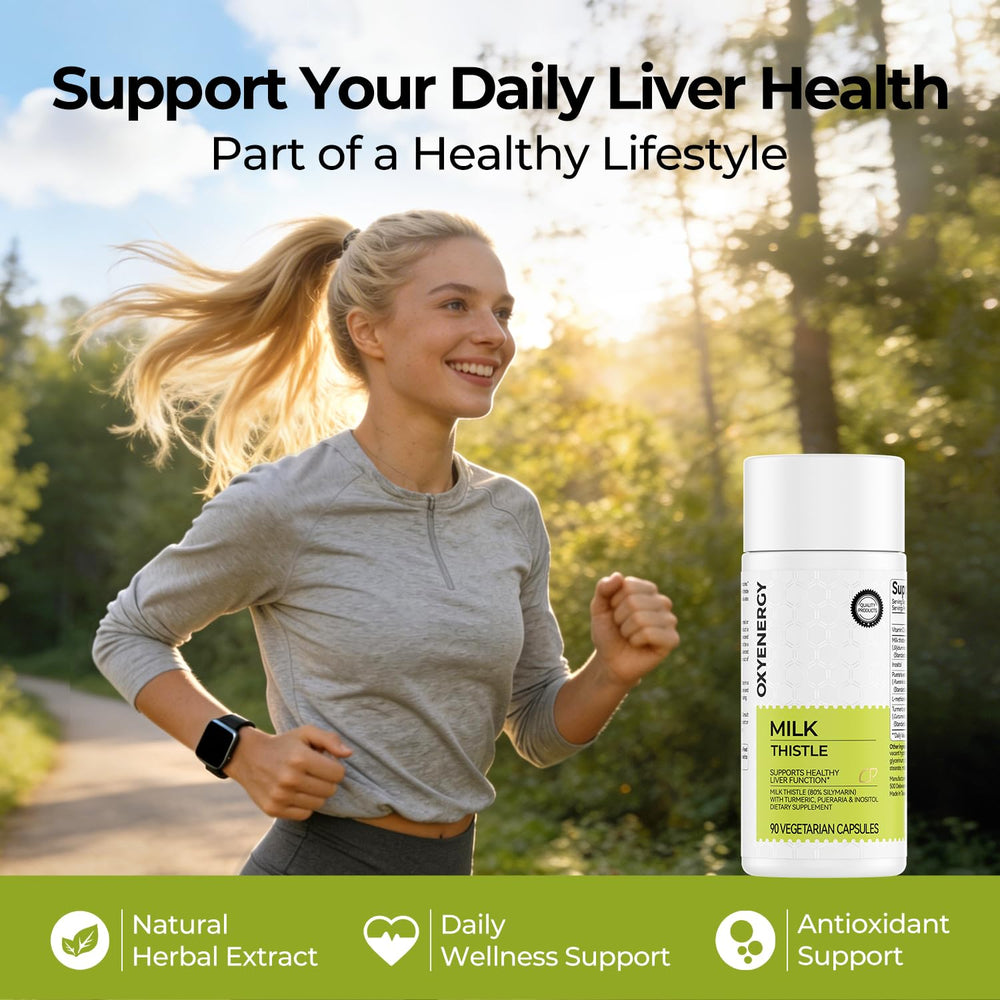 OxyEnergy vegan capsules indicate plant-based, non-GMO liver support