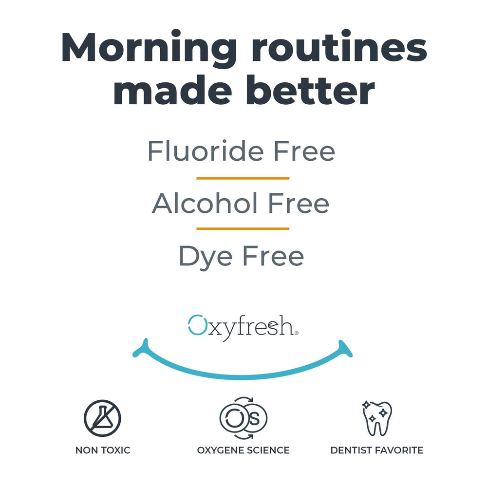 Oxyfresh Lemon Mint is fluoride-free and suitable for family use.