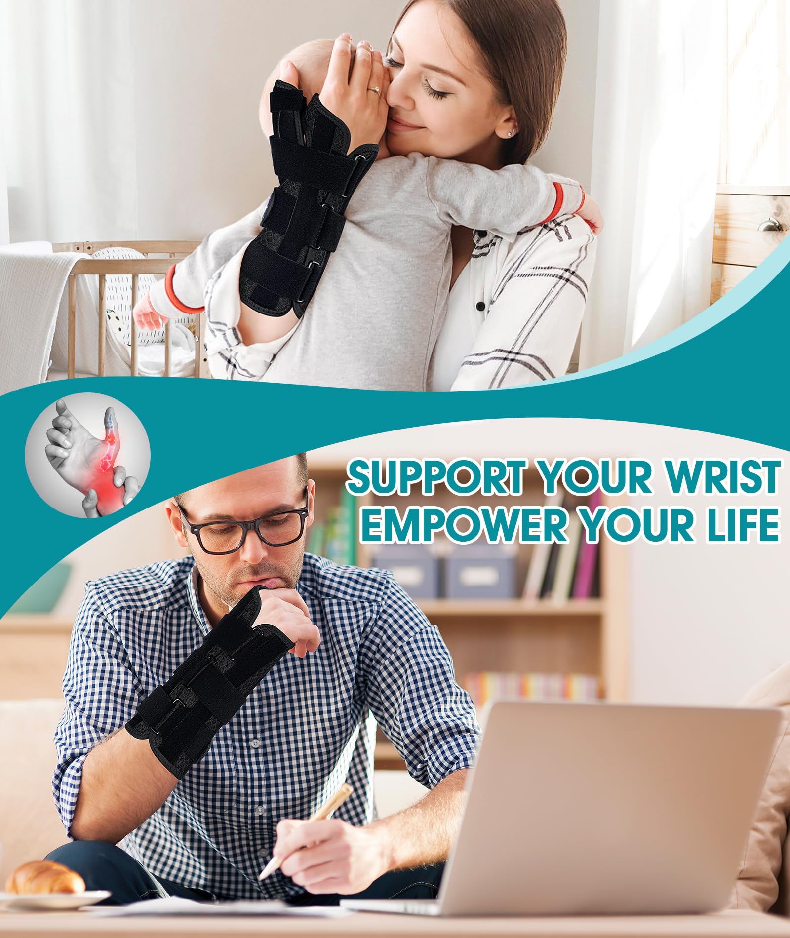 Oyakin back support strips visible for enhanced comfort during daily tasks.