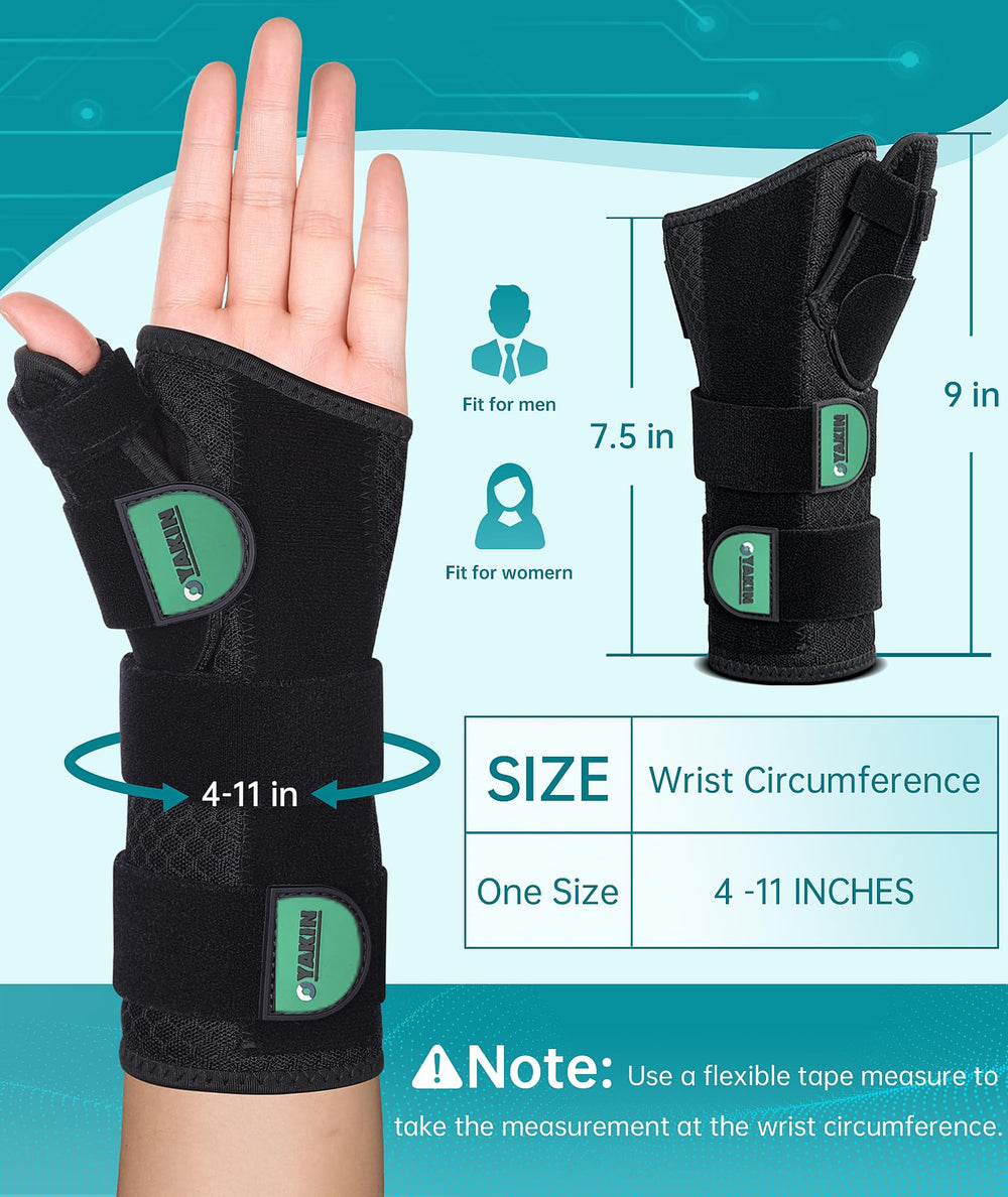 Oyakin product being worn during typing to illustrate ergonomic support.