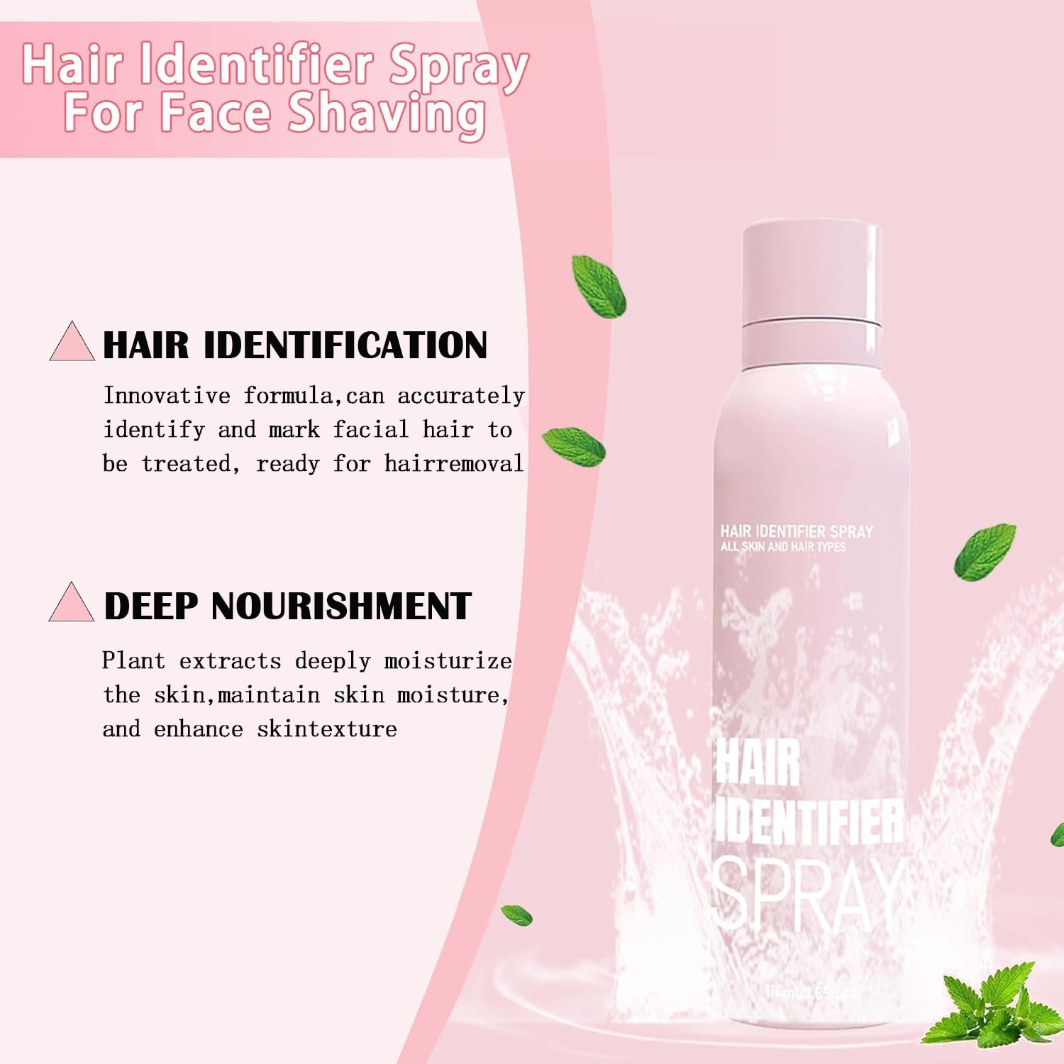 OYB Hair Identifier Spray creates a cooling protective layer to reduce friction during shaving