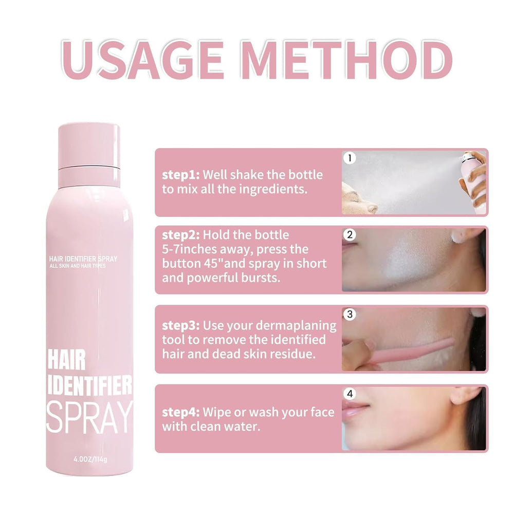 OYB Hair Identifier Spray after use, face ready for washing and final rinse