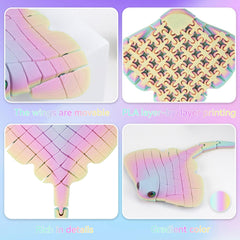 oyeftp Manta Ray on a desk as a decorative sensory accessory.