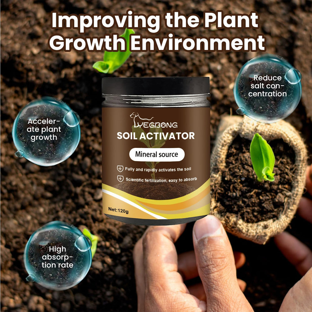 OYEWALLS Organic soil activator dissolving in water for easy application.