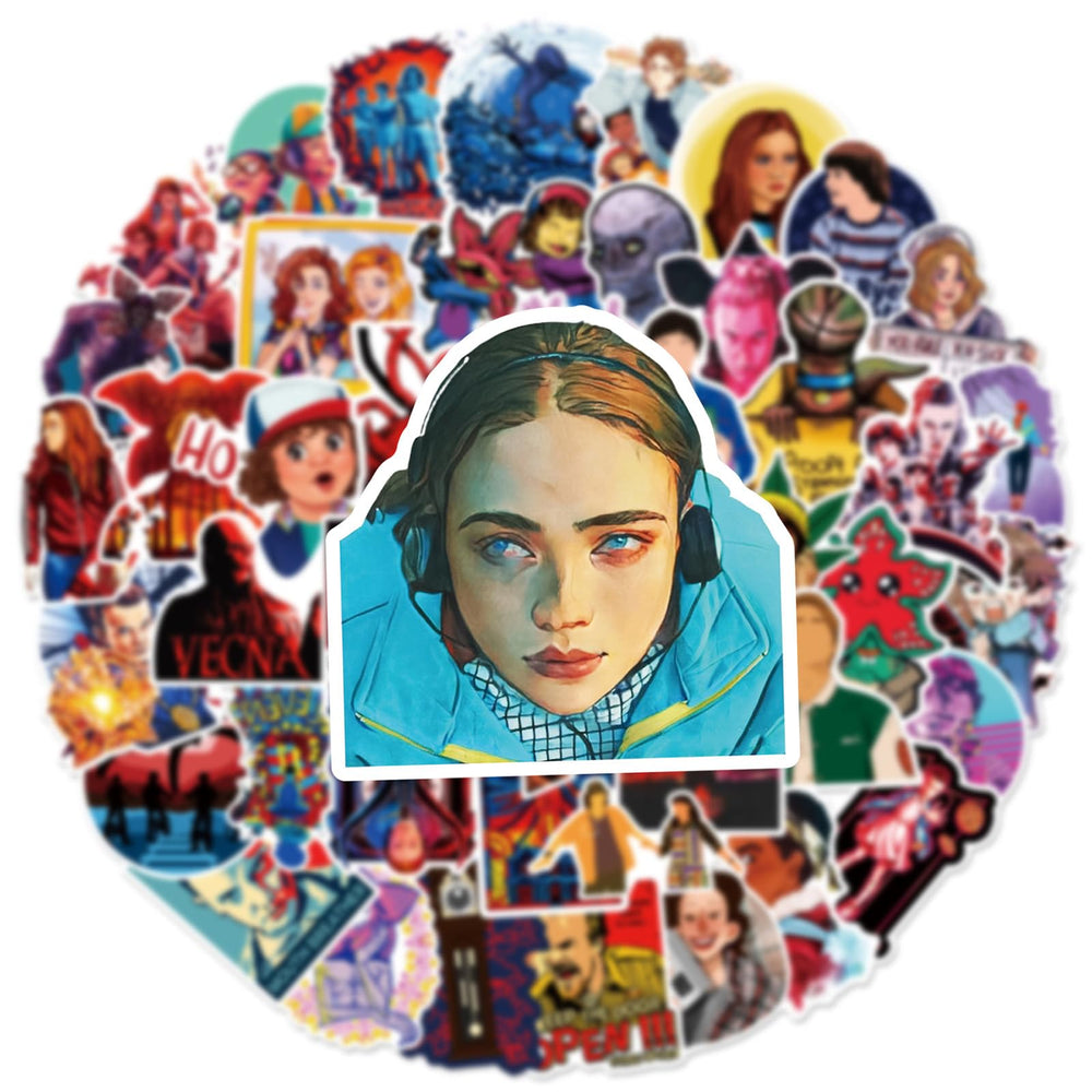 OYZX Stranger stickers on helmet personalize gear with durable color