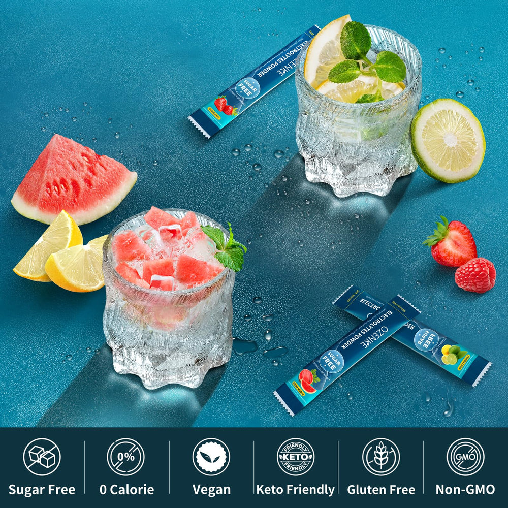 OZENKE electrolytes strawberry packet ideal for travel and daily hydration