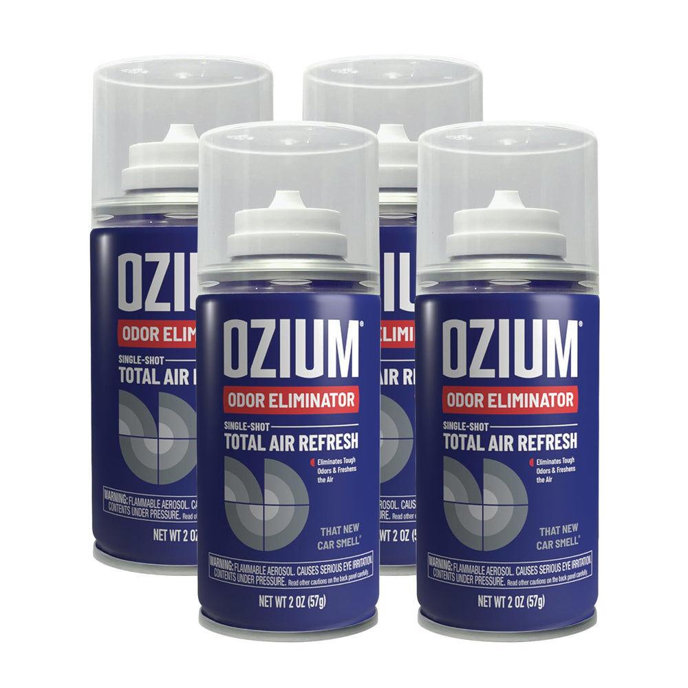 Ozium 2oz car fogger bottle neutralizes odors on the go.