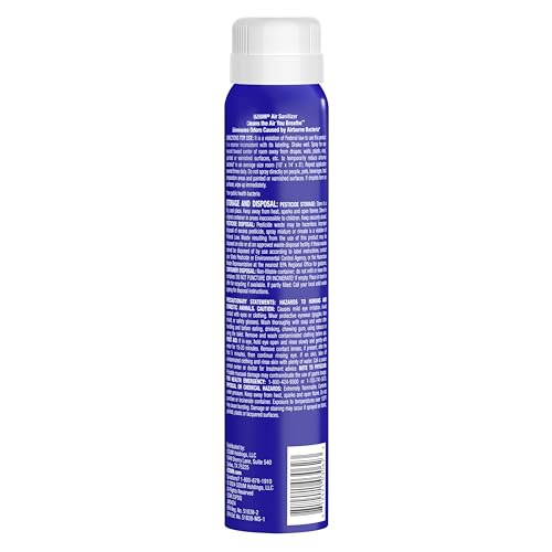 Ozium Vanilla odor eliminator bottle targets smells in homes and cars.