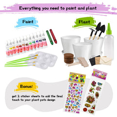 Ozzagar graffiti pens labels: children personalize plant markers for easy identification.