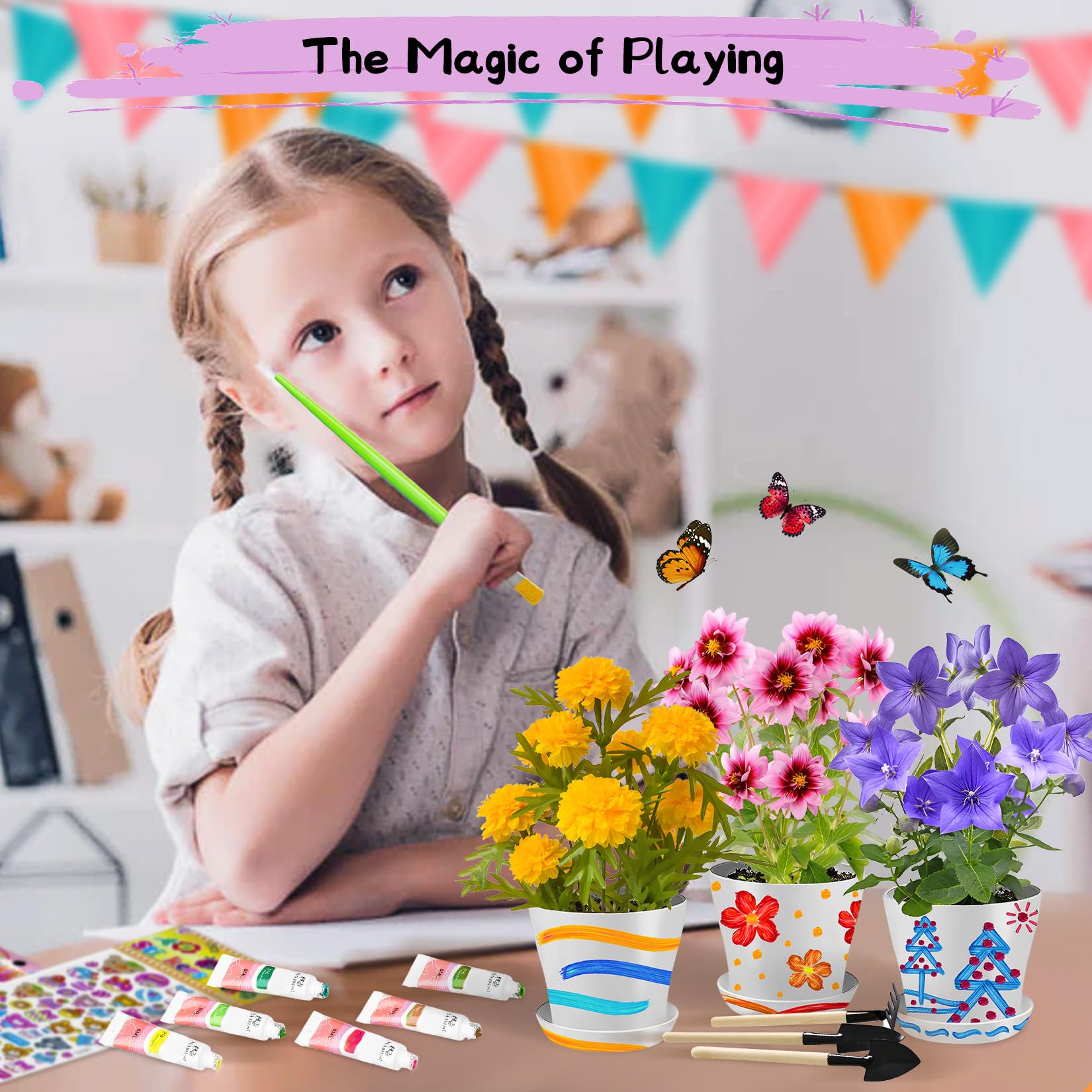 Ozzagar stickers finishing touches: add sparkle to planters and personalize gifts.