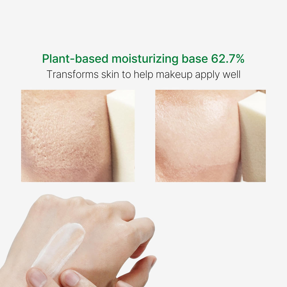 P.CALM Water Barrier Sun Cream vegan ingredients label shown.