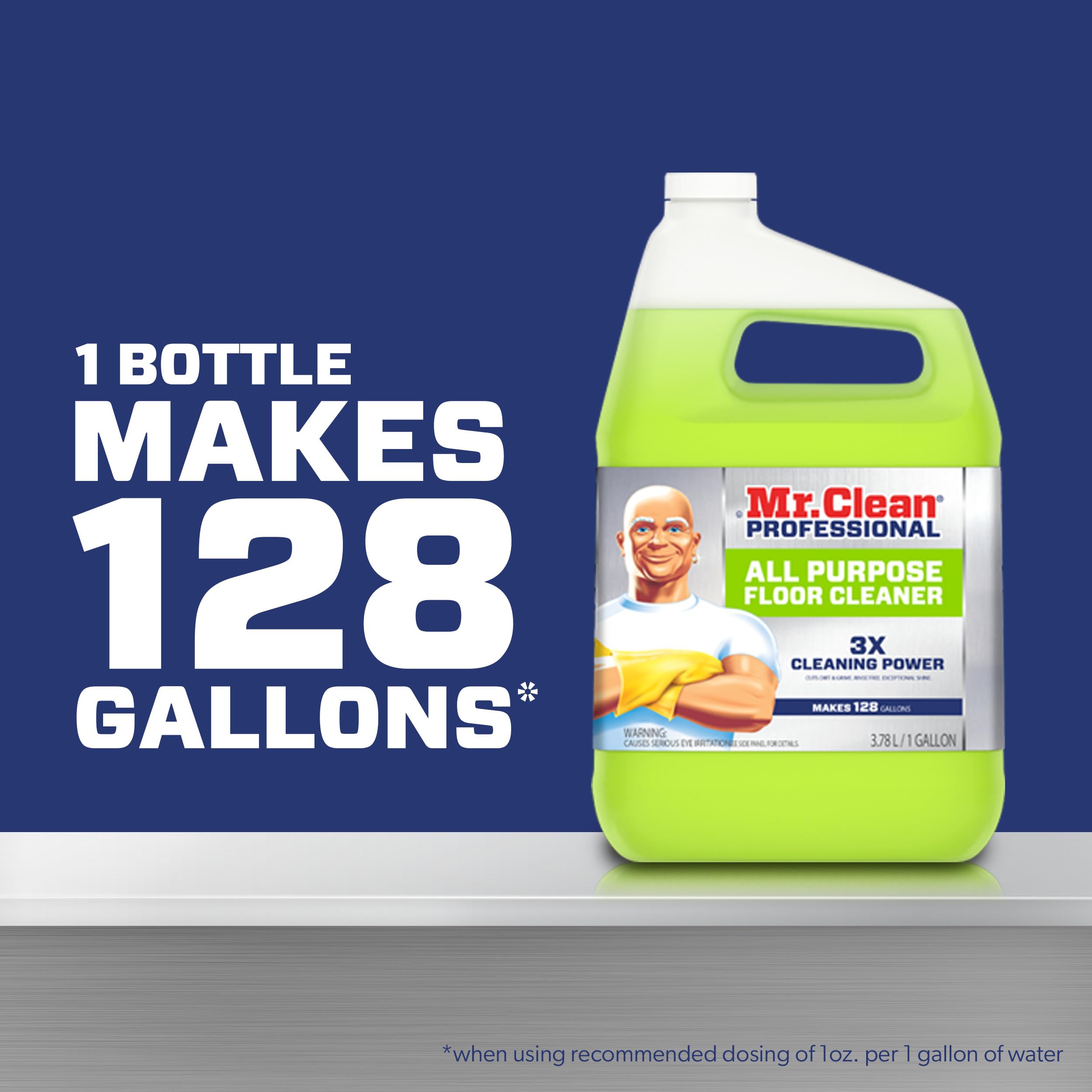 Mr. Clean Professional suds collapse quickly aiding faster rinsing