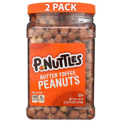 P-Nuttles Butter Toffee Peanuts in a resealable jar for sharing