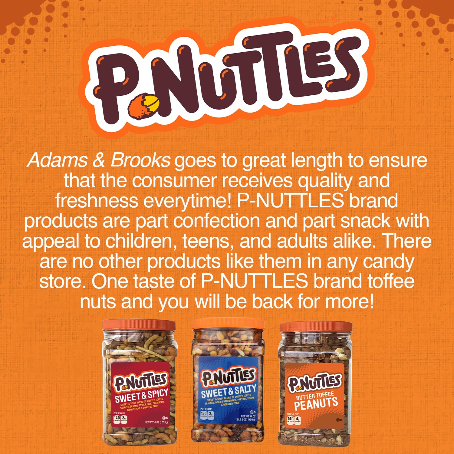 Simple ingredients behind P-Nuttles butter toffee peanuts
