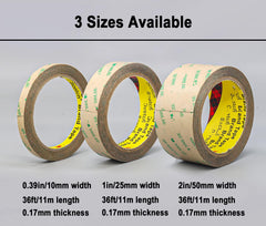 P7yaumy heavy-duty adhesive tape provides strong bonds on plastic, metal, and glass.