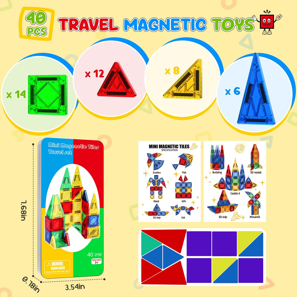 Paaxido gift-ready mini magnetic tiles ideal for birthdays and holidays