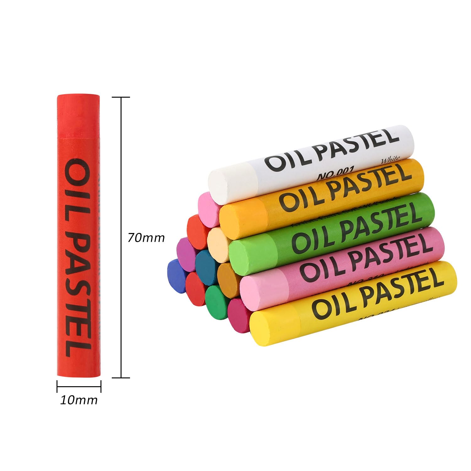 PABLUE Oil Pastels creamy texture glide enables seamless blending.