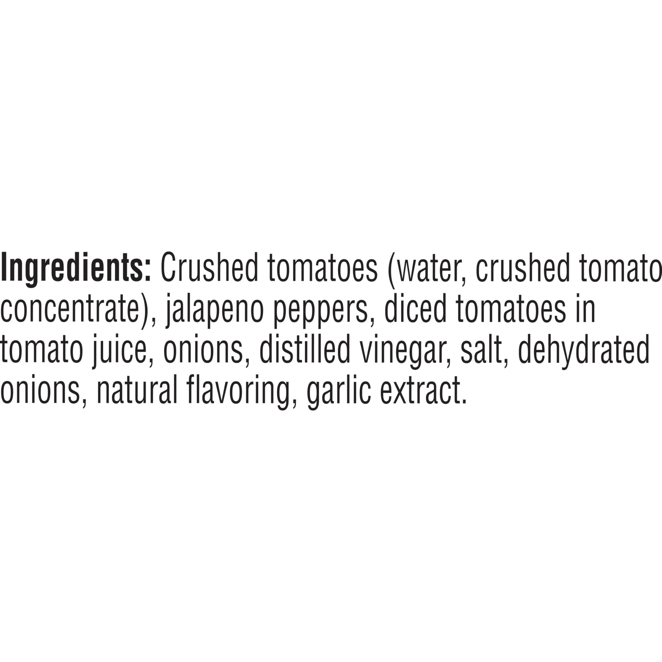 Close-up of Pace Chunky Medium Salsa jar highlighting ingredients and medium heat.