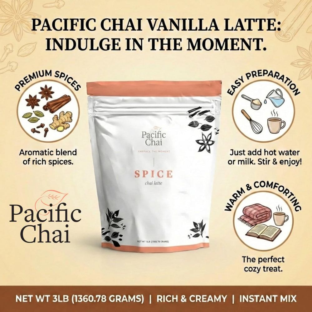 Creative Pacific Chai drinks at home using the instant mix.