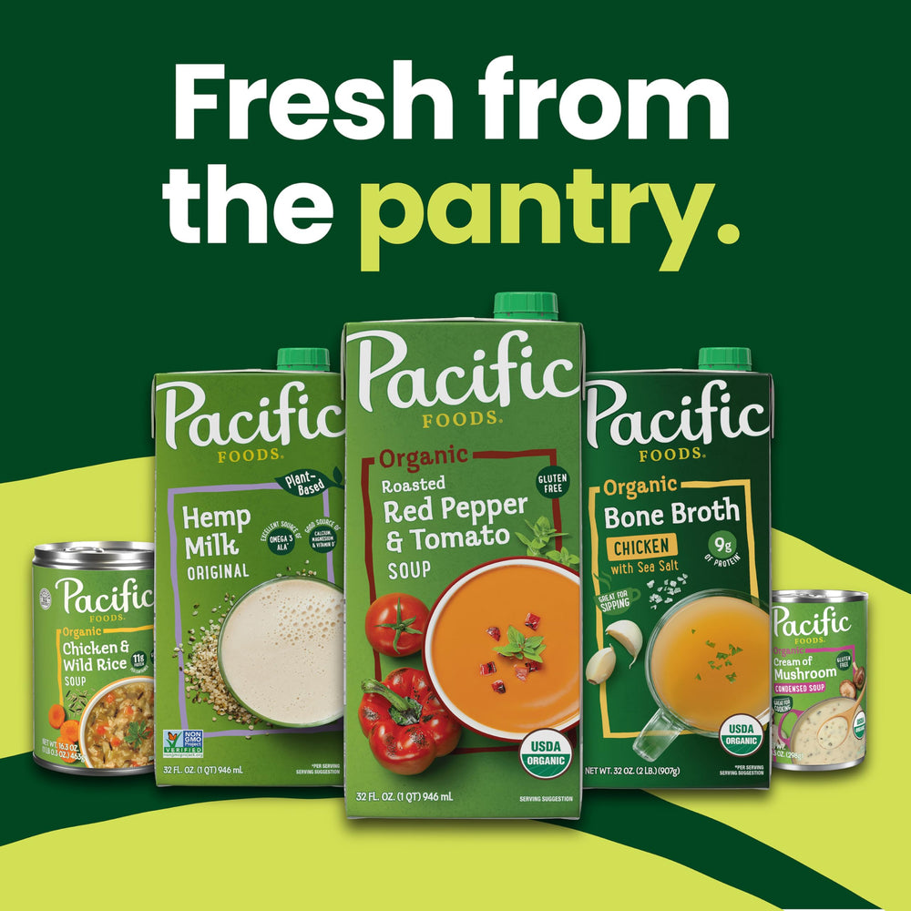 Pacific Foods broth adding flavor to grains, potatoes and vegetables