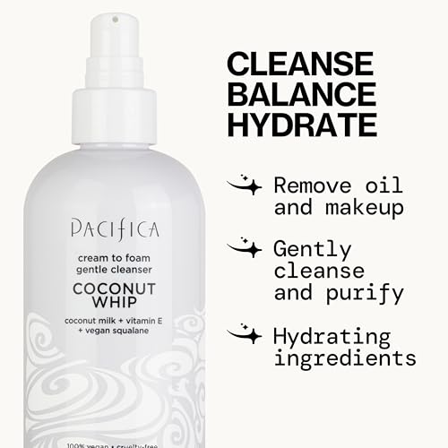 Cream-to-foam texture transition on skin.
