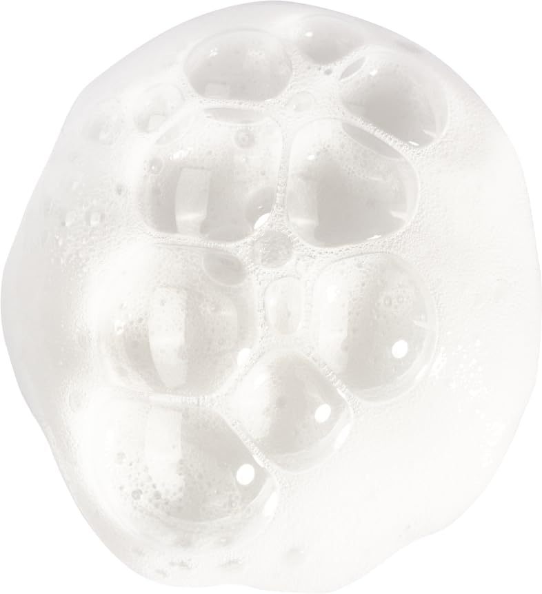 Lush foam lather cleanly removes buildup.