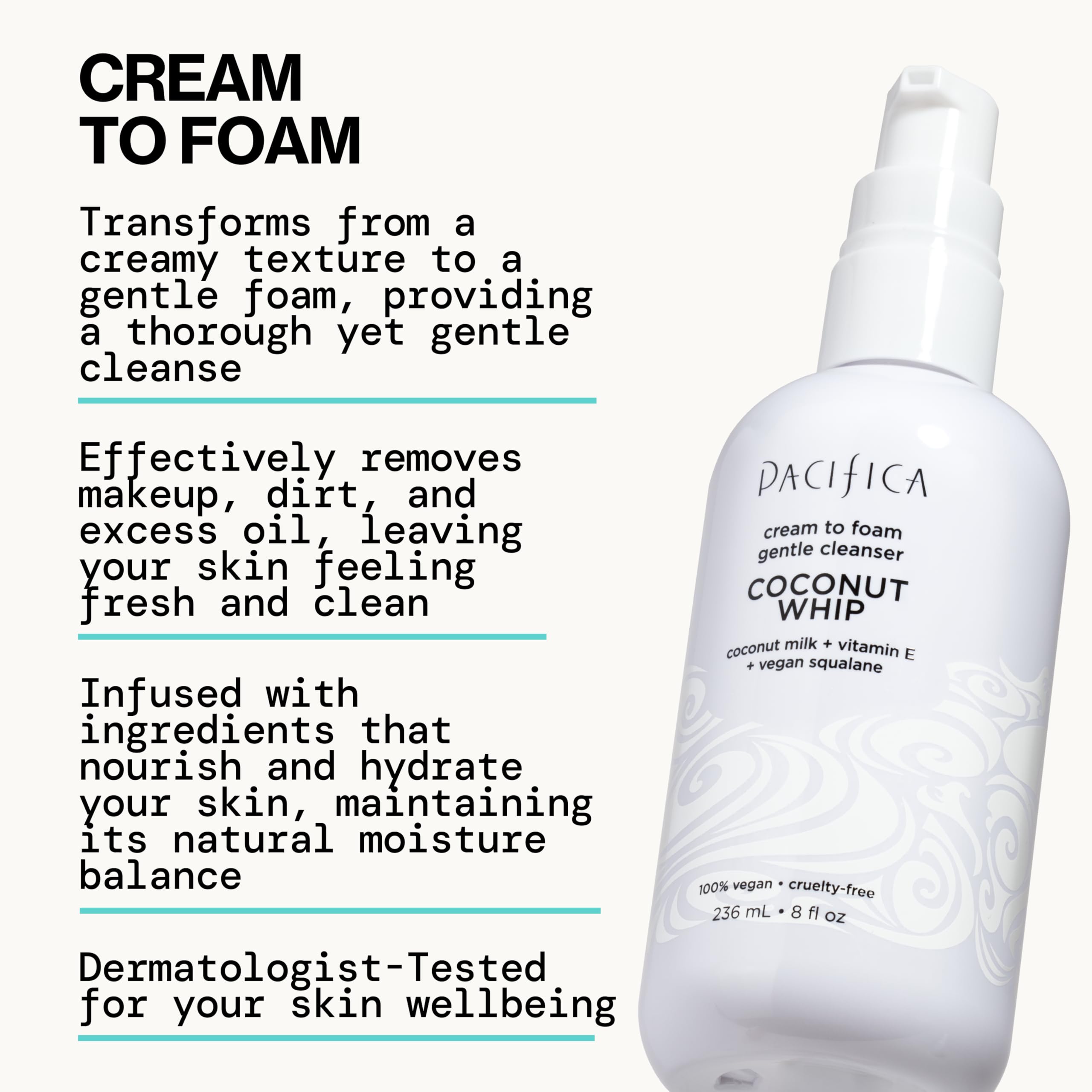 Vitamin E supports healthy radiance after cleansing.