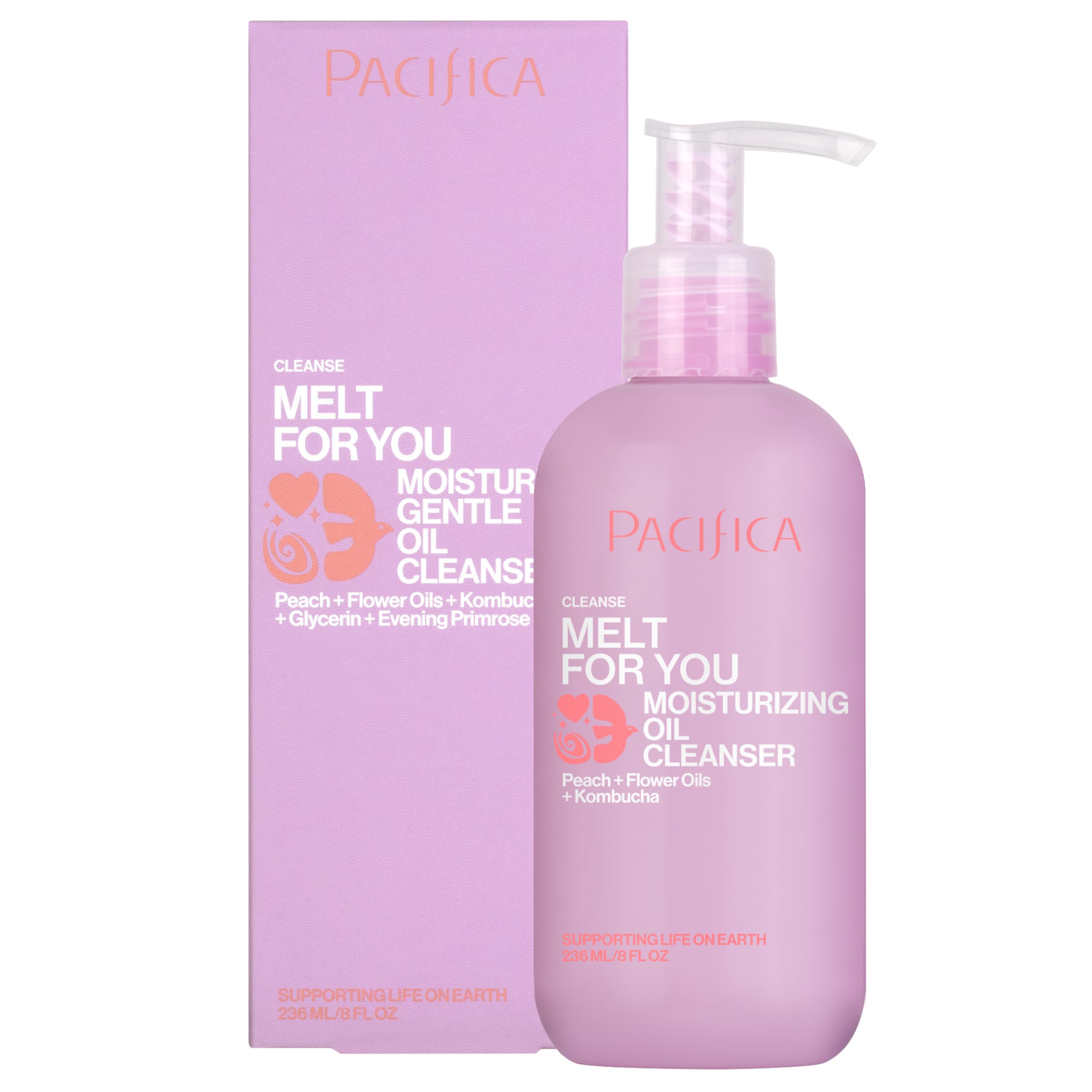 Pacifica Melt For You bottle prepared for daily makeup removal.