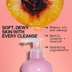 Hands massaging Melt For You into dry skin for cleansing.