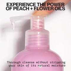 Smooth oil texture on dry skin ready to cleanse makeup.