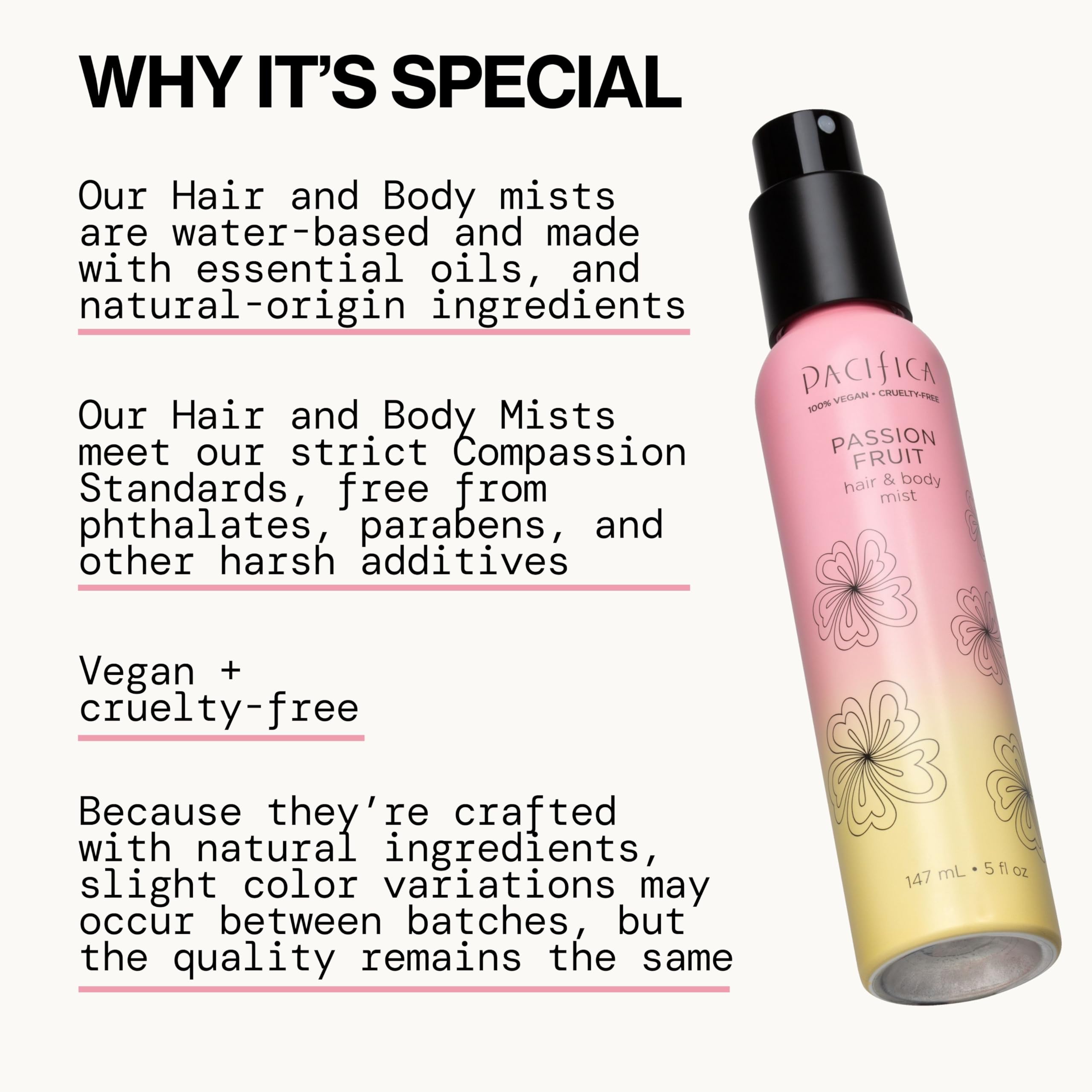 Mood-boost concept for Pacifca Passion Fruit fragrance