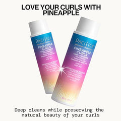 Pacifica Pineapple Curls conditioner bottle showing lightweight moisture for defined curls