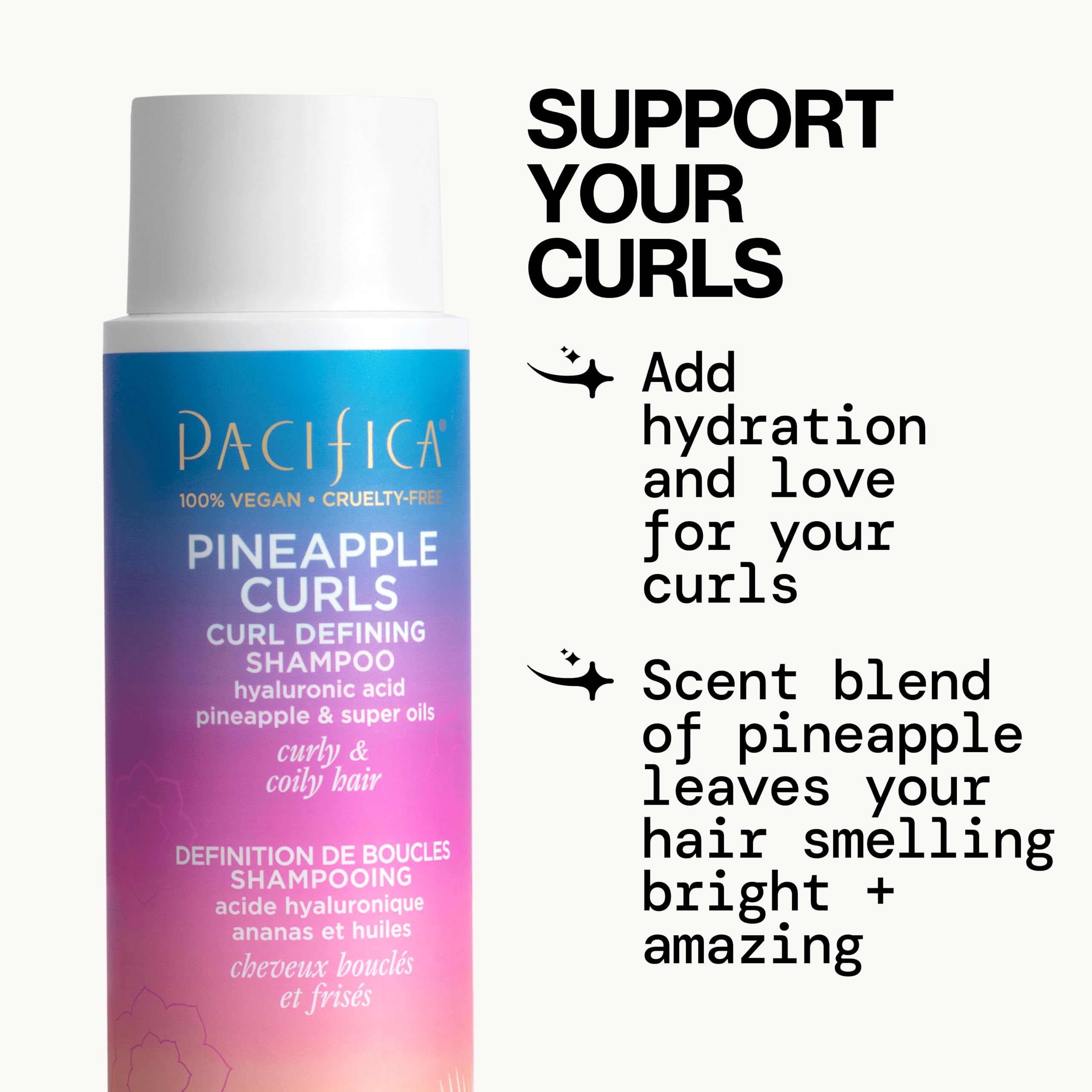 Frizz-control on curls with Pineapple Curls in humid conditions
