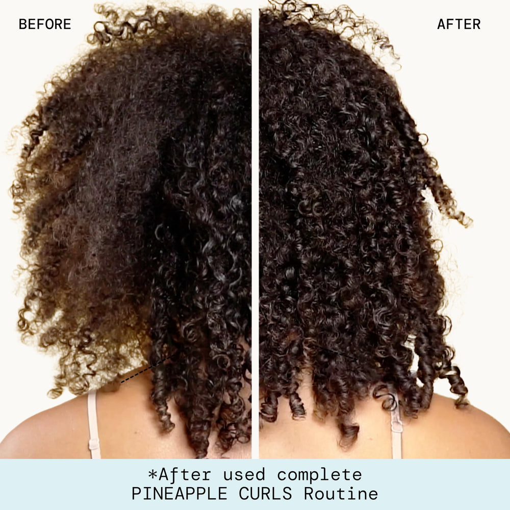 Pacifica Pineapple Curls oil blend bottle signaling plant-based nourishment
