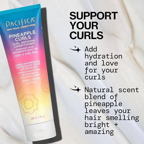 Pacifica Pineapple Curls shampoo foam closeup highlighting gentle lather