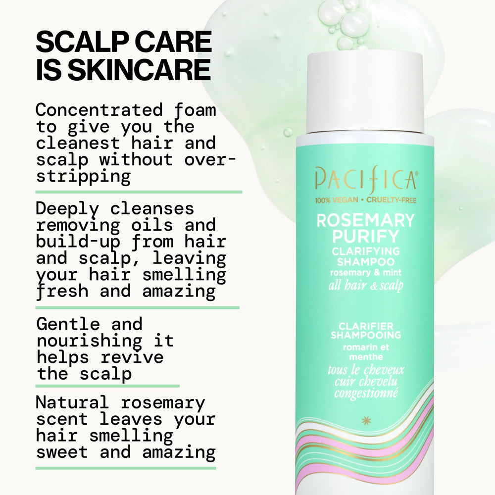 Pacifica Rosemary Purify Conditioner's smooth hair glow suggests improved manageability.