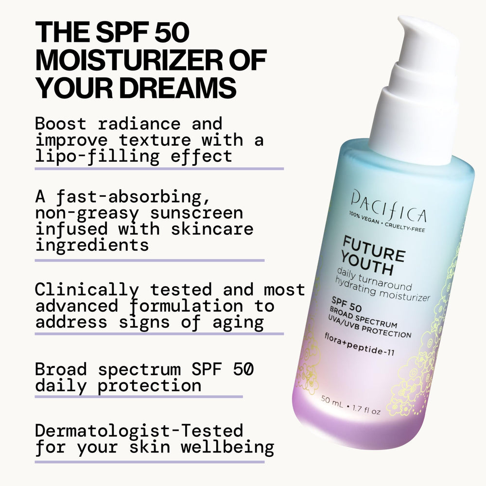 Pacifica SPF facial application image showing no white cast