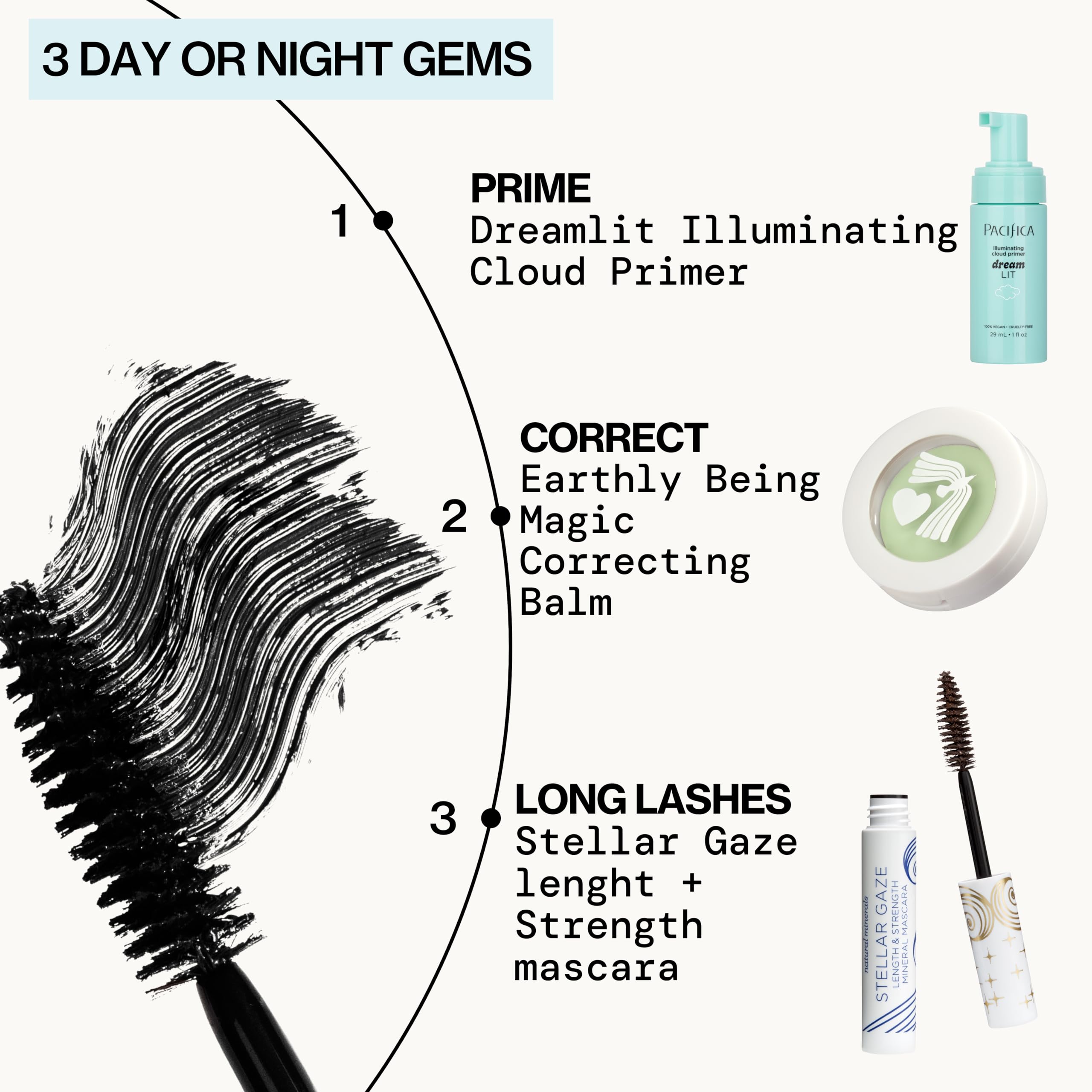 Pacifica Stellar Gaze mini is easy to remove at day’s end.