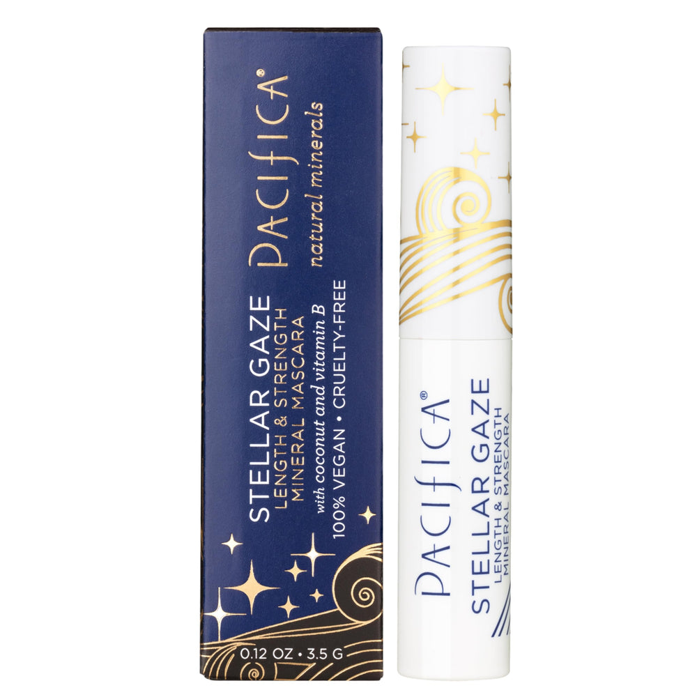 Pacifica Stellar Gaze mini packaging confirms cruelty-free vegan status.