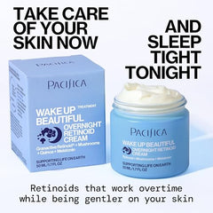 Pacifica Wake Up Beautiful packaging emphasizing vegan and cruelty-free skincare.