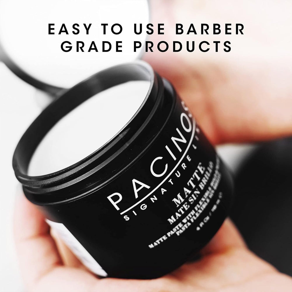 Packaging of Pacinos Matte Hair Paste in a retail box.