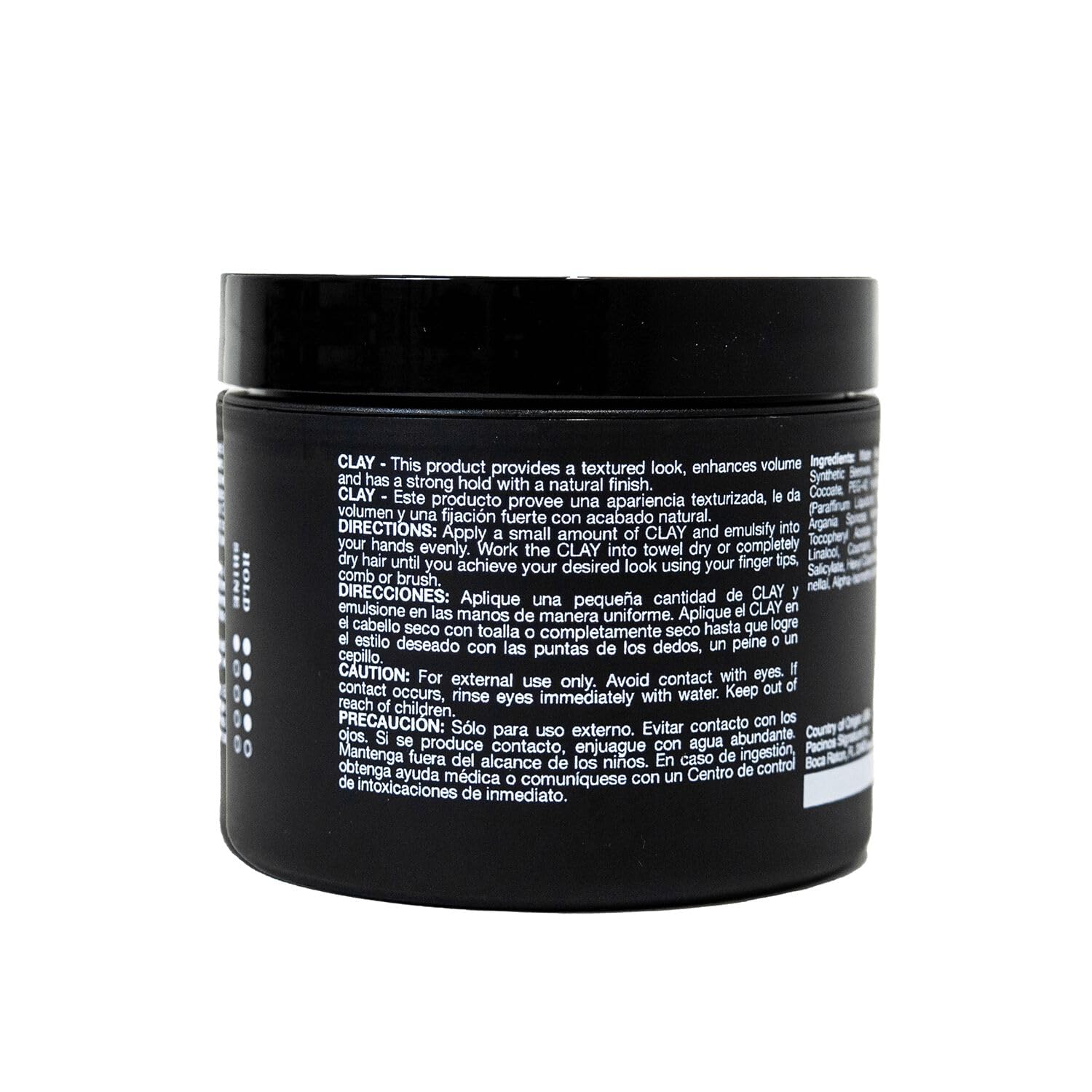 Pacinos Signature Line clay paste matte sheen creates non-greasy, modern looks.
