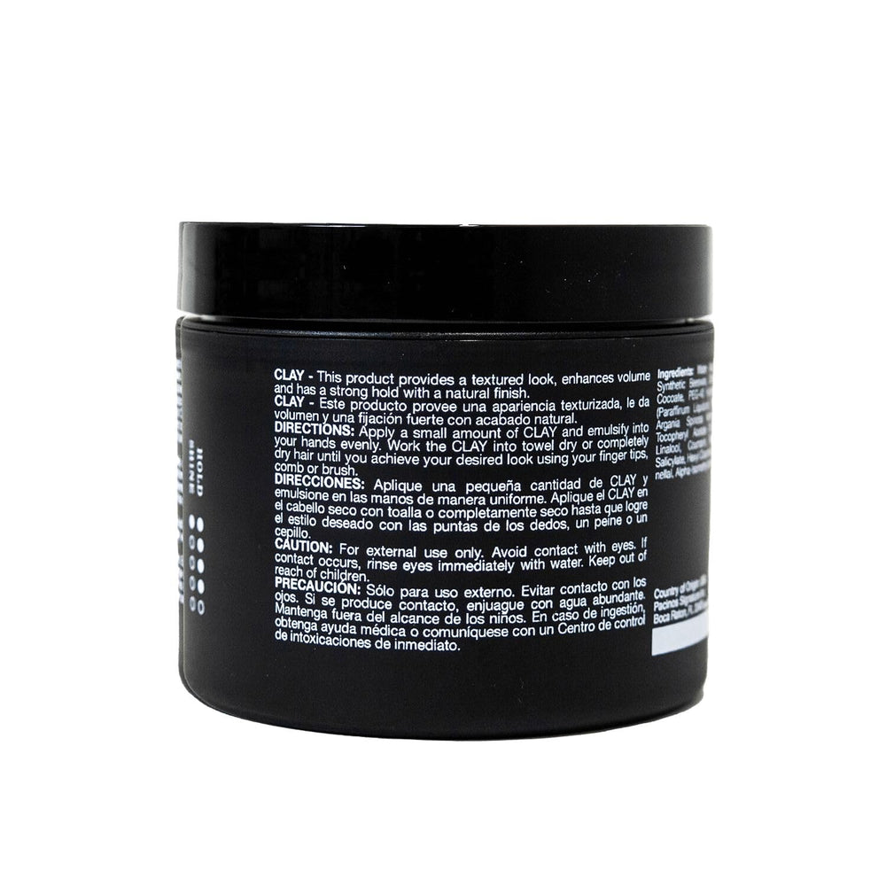 Pacinos Signature Line clay paste matte sheen creates non-greasy, modern looks.