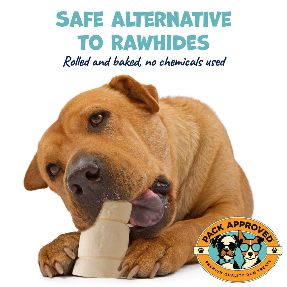 Pack Approved beef cheek rolls offer potential dental benefits through chewing.