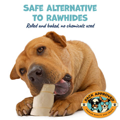 Pack Approved beef cheek rolls offer potential dental benefits through chewing.