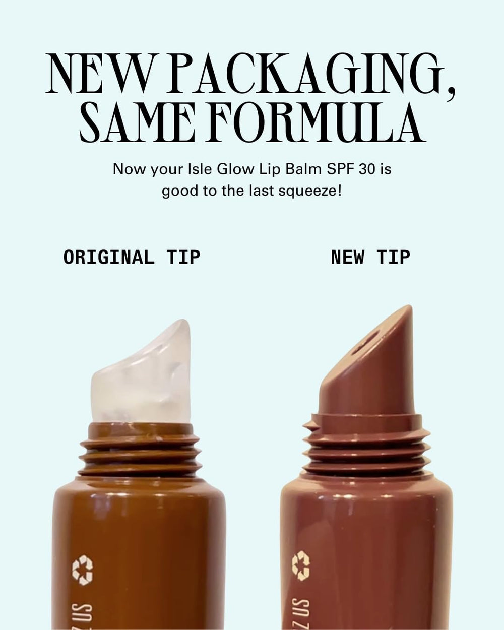 Cay Skin Isle Lip Balm packaging shows vegan silicone-free formula for sensitive lips.