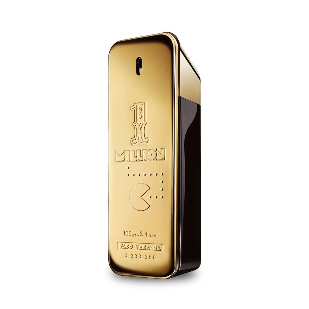 Paco Rabanne 1 Million bottle back view, emphasizing premium packaging.